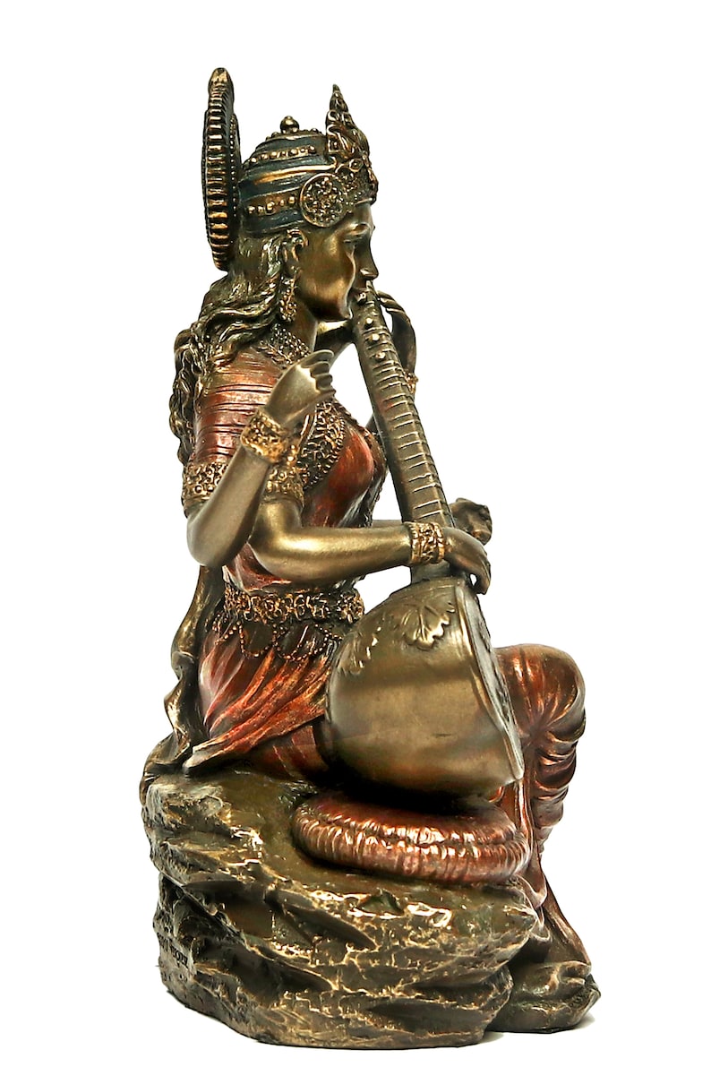 Goddess Maa Saraswati Idol for Temple Pooja Room Home Decor