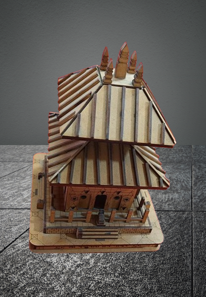 3D Shri Pashupatinath Mandir Small Model | Exquisite Wooden Temple