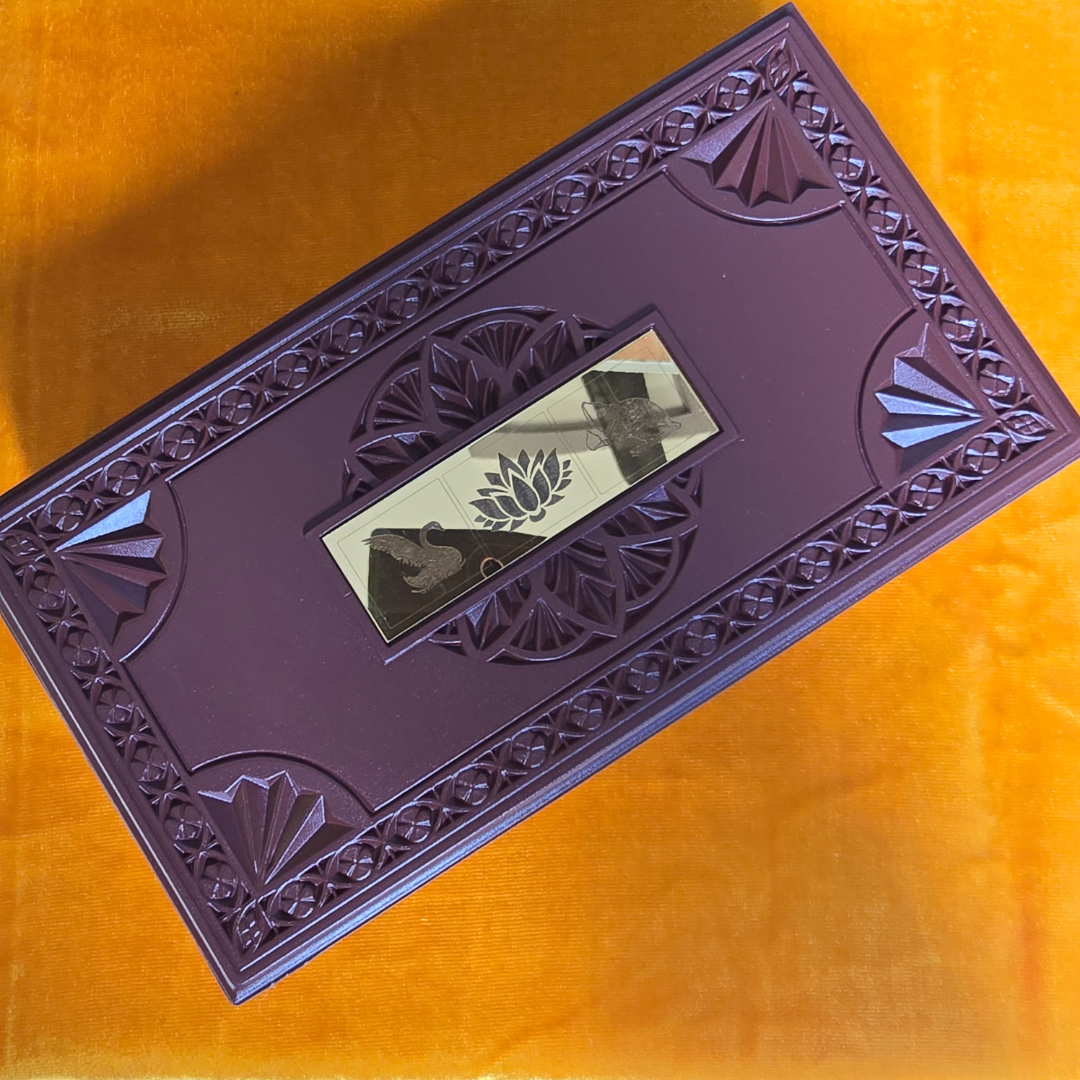 Laxmi Ganesh Saraswathi Pocket Temple | Mini Pooja box (Gold plated)