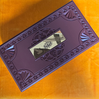 Laxmi Ganesh Saraswathi Pocket Temple | Mini Pooja box (Gold plated)