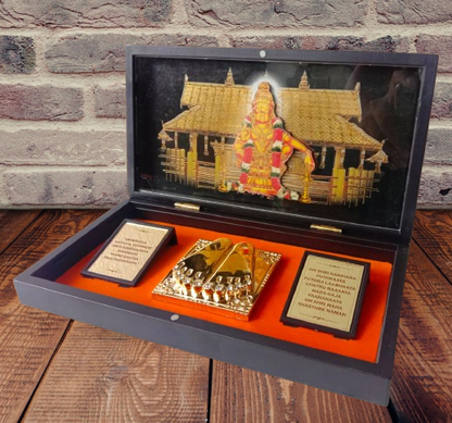 24K Gold Plated Ayyappa Swami Pocket Temple