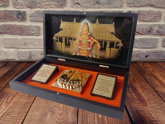 24K Gold Plated Ayyappa Swami Pocket Temple