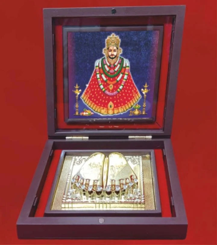 Yantram Khatu Shyam Charan Paduka Pocket Temple